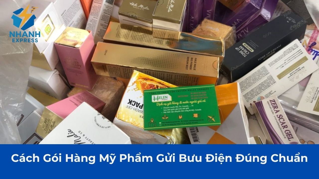 Cách gói hàng mỹ phẩm gửi bưu điện